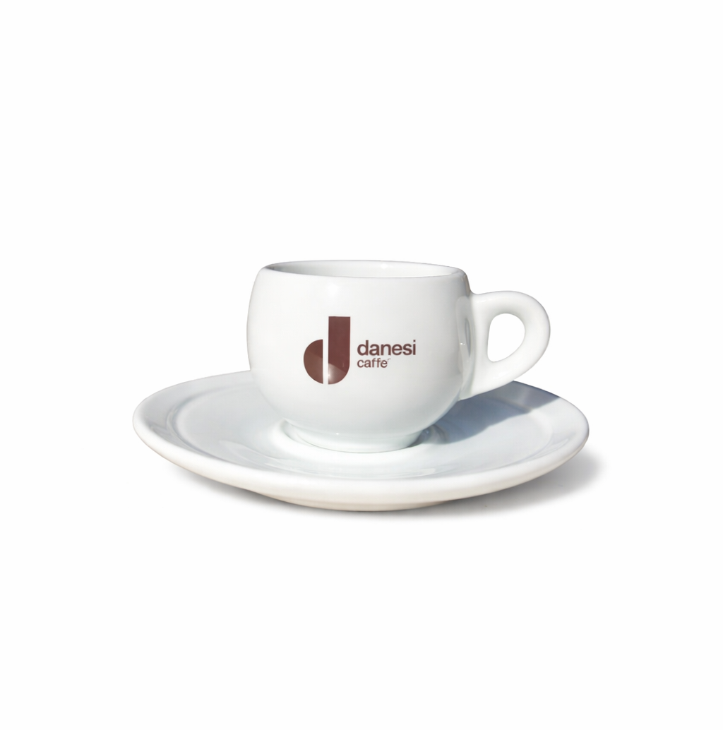 Danesi Porcelain Latte/Cappuccino Cup (10 oz) and Saucer - Set of 4
